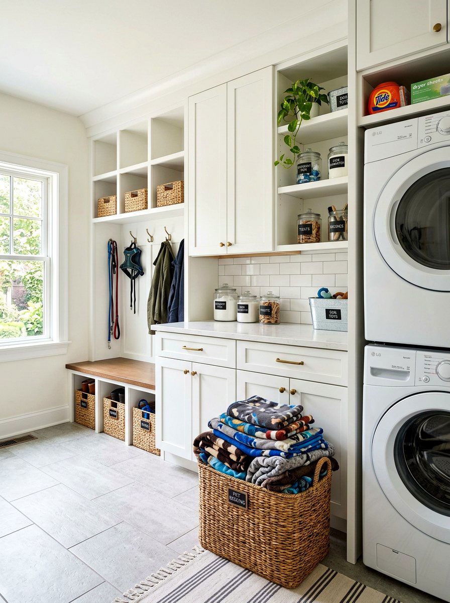 Mudroom Laundry Area For Pet Bedding - 30 pet friendly mudroom ideas