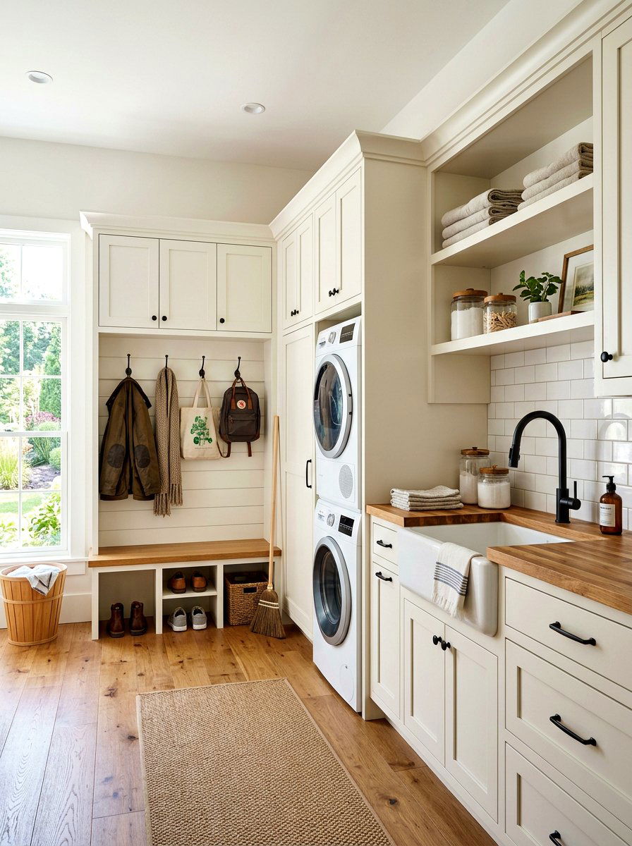 Mudroom Laundry Combo - 30 mudroom storage ideas