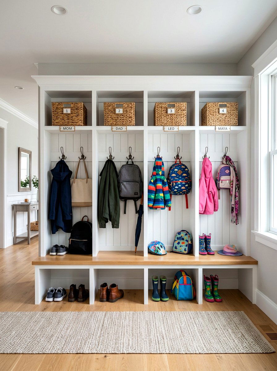 Mudroom Lockers With Hooks - 30 coat rack ideas
