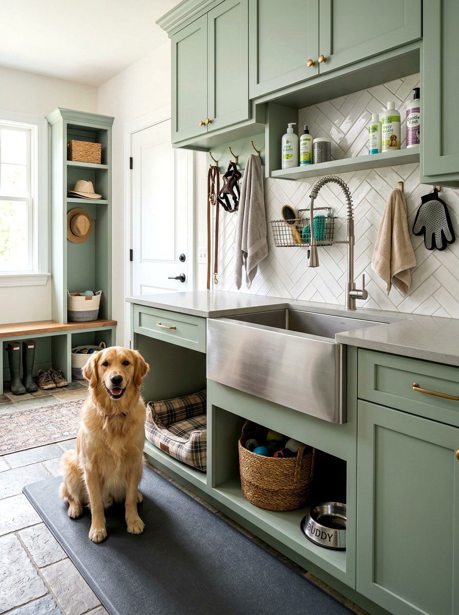 30 Mudroom Pet Station Ideas Aesthetic for Pet-Friendly Flow