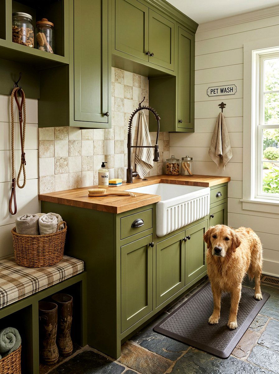 Mudroom Sink For Pet Care - 30 pet friendly mudroom ideas