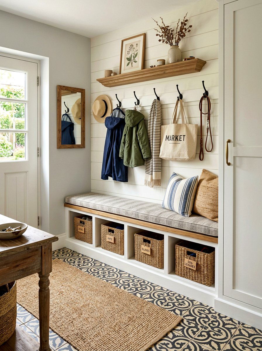 Mudroom Storage Bench - 30 stylish host home ideas