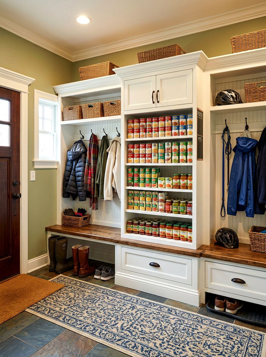 Mudroom Storage Locker - 30 can storage ideas