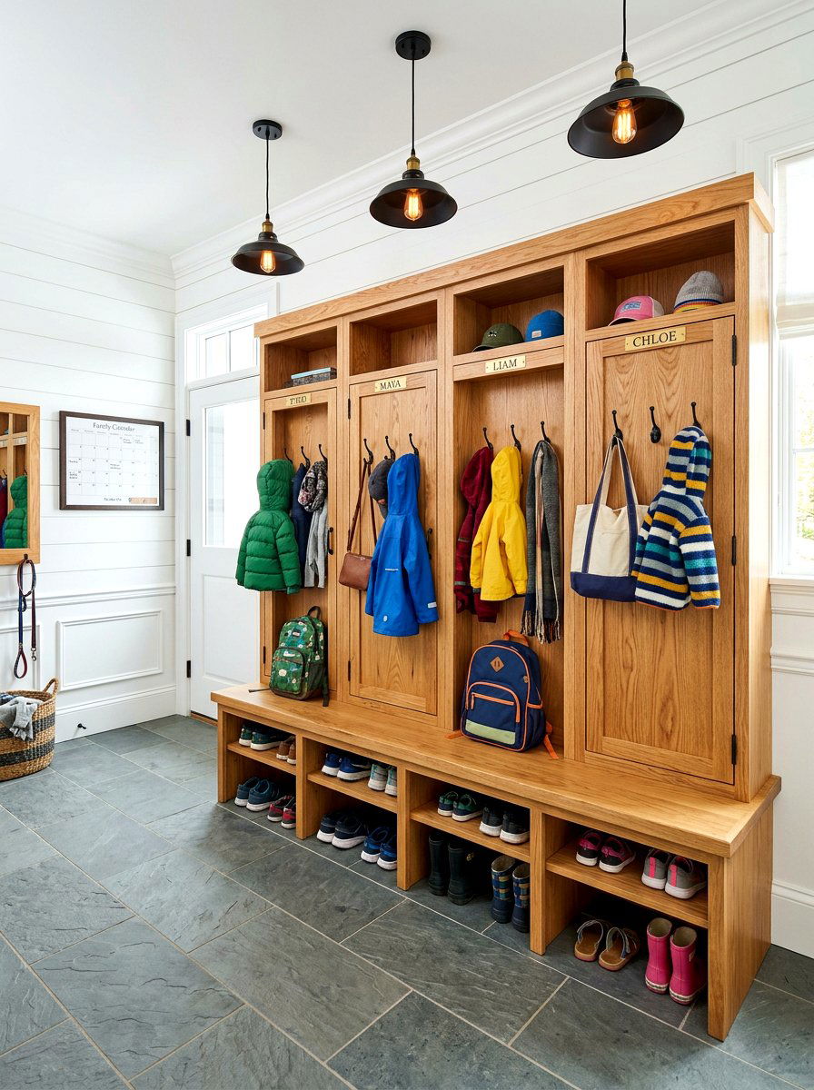 Mudroom Storage Lockers - 30 mudroom aesthetic ideas
