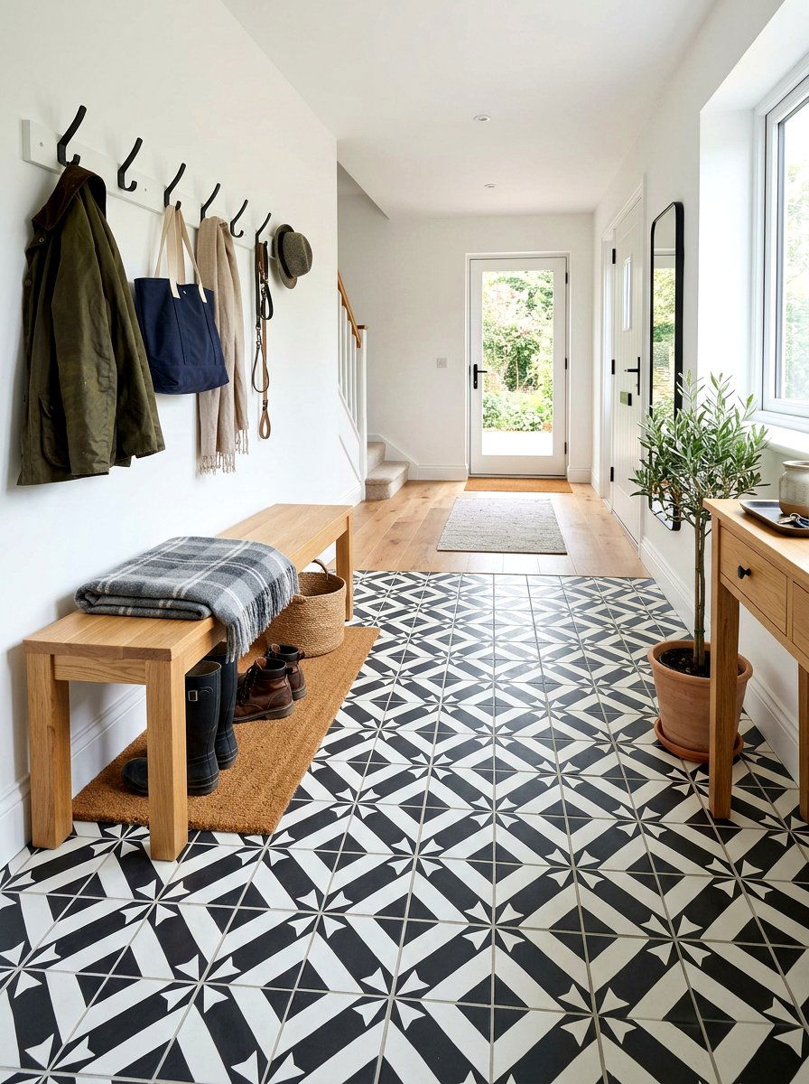 Mudroom Tile Flooring - 30 mudroom storage ideas