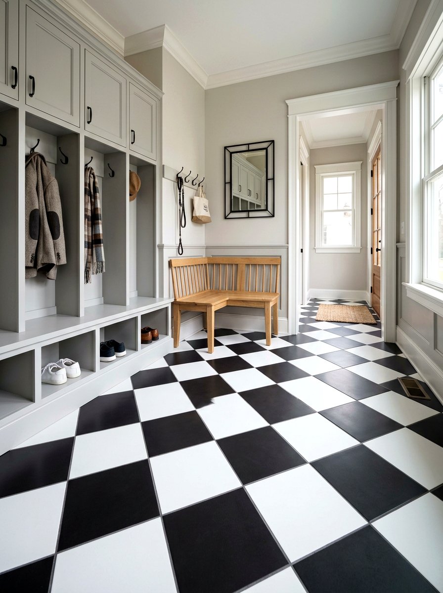 Mudroom Tile Patterns - 30 mudroom ideas