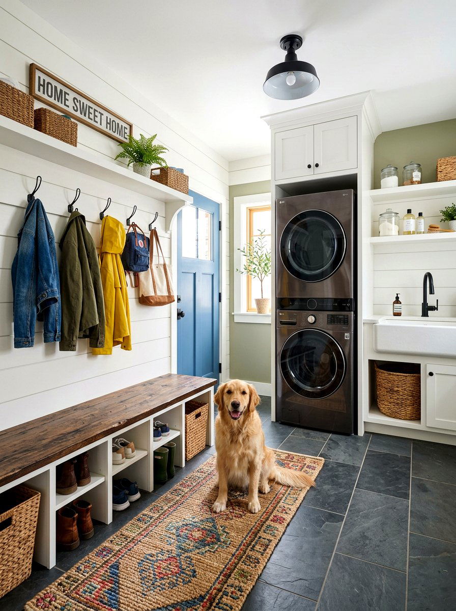Mudroom Utility Combination - 30 small utility room ideas