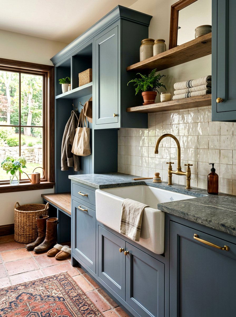 Mudroom Utility Sink - 30 quiet luxury mudroom ideas