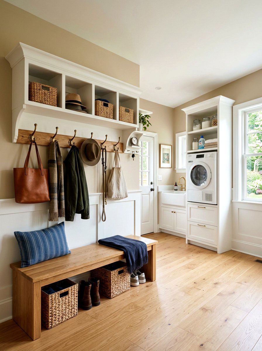 Mudroom Wall Hooks - 30 laundry room wall decor ideas