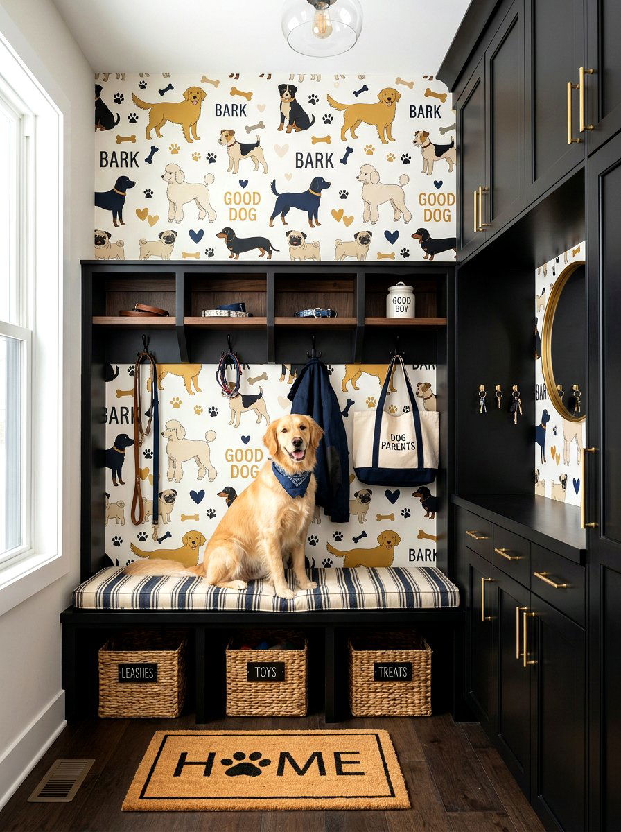 Mudroom Wallpaper For Pet Owners - 30 pet friendly mudroom ideas