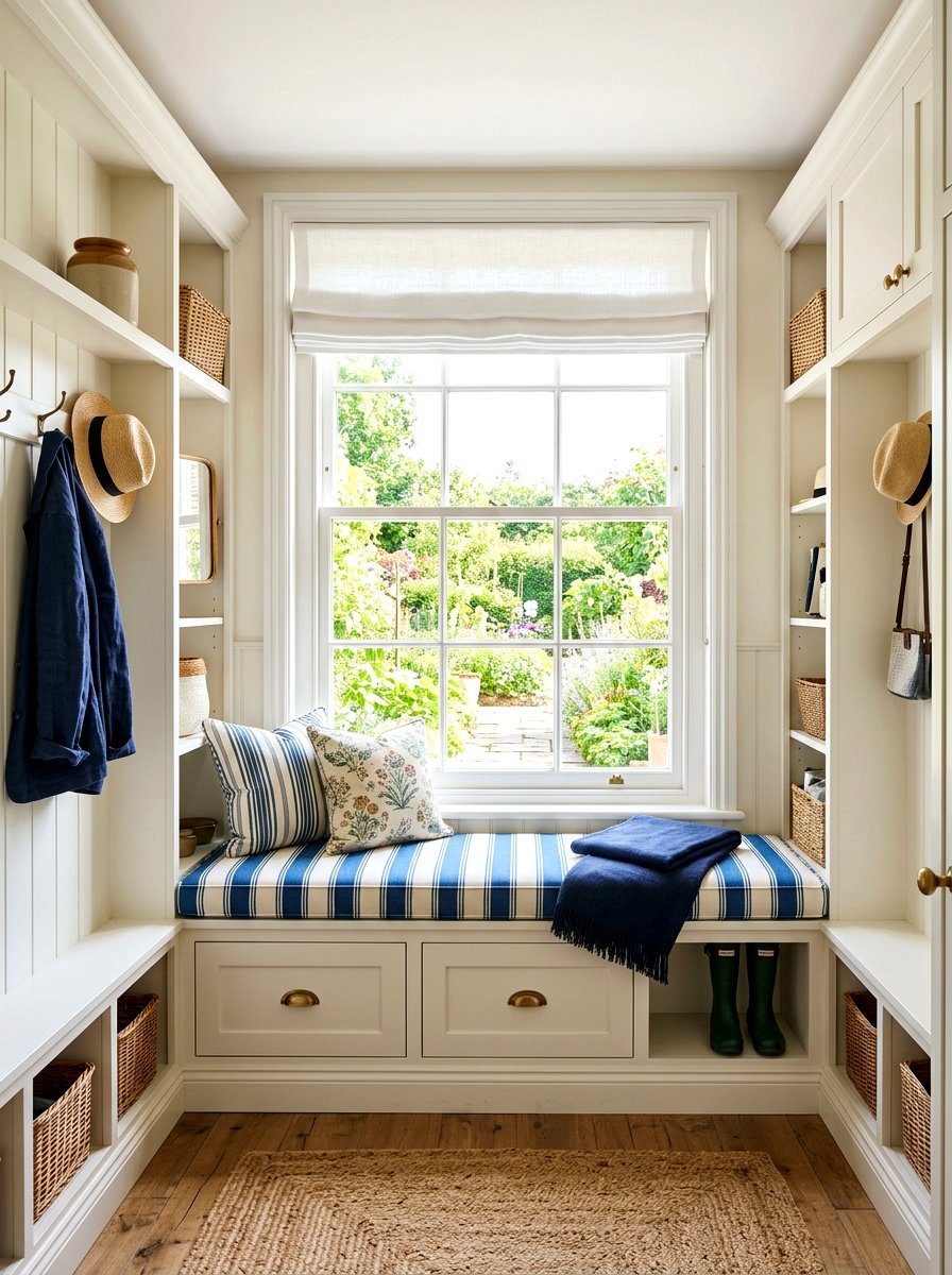 Mudroom Window Seat - 30 mudroom ideas