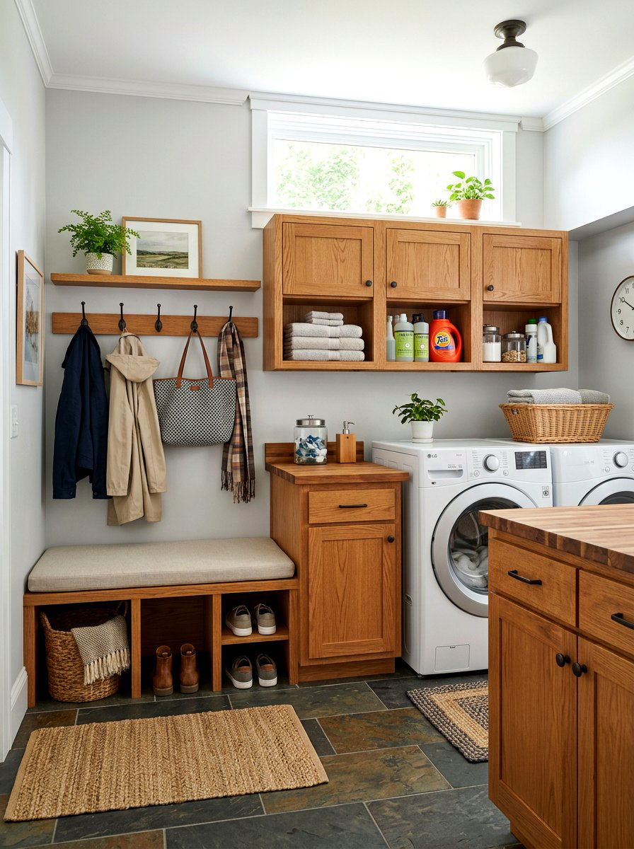 Mudroom and laundry room combo - 30 modern laundry room ideas