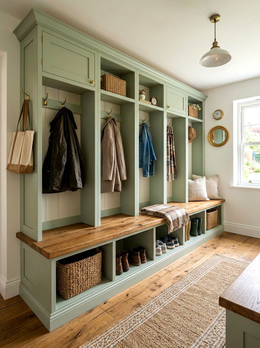 Mudroom built in lockers - 30 entryway makeover ideas