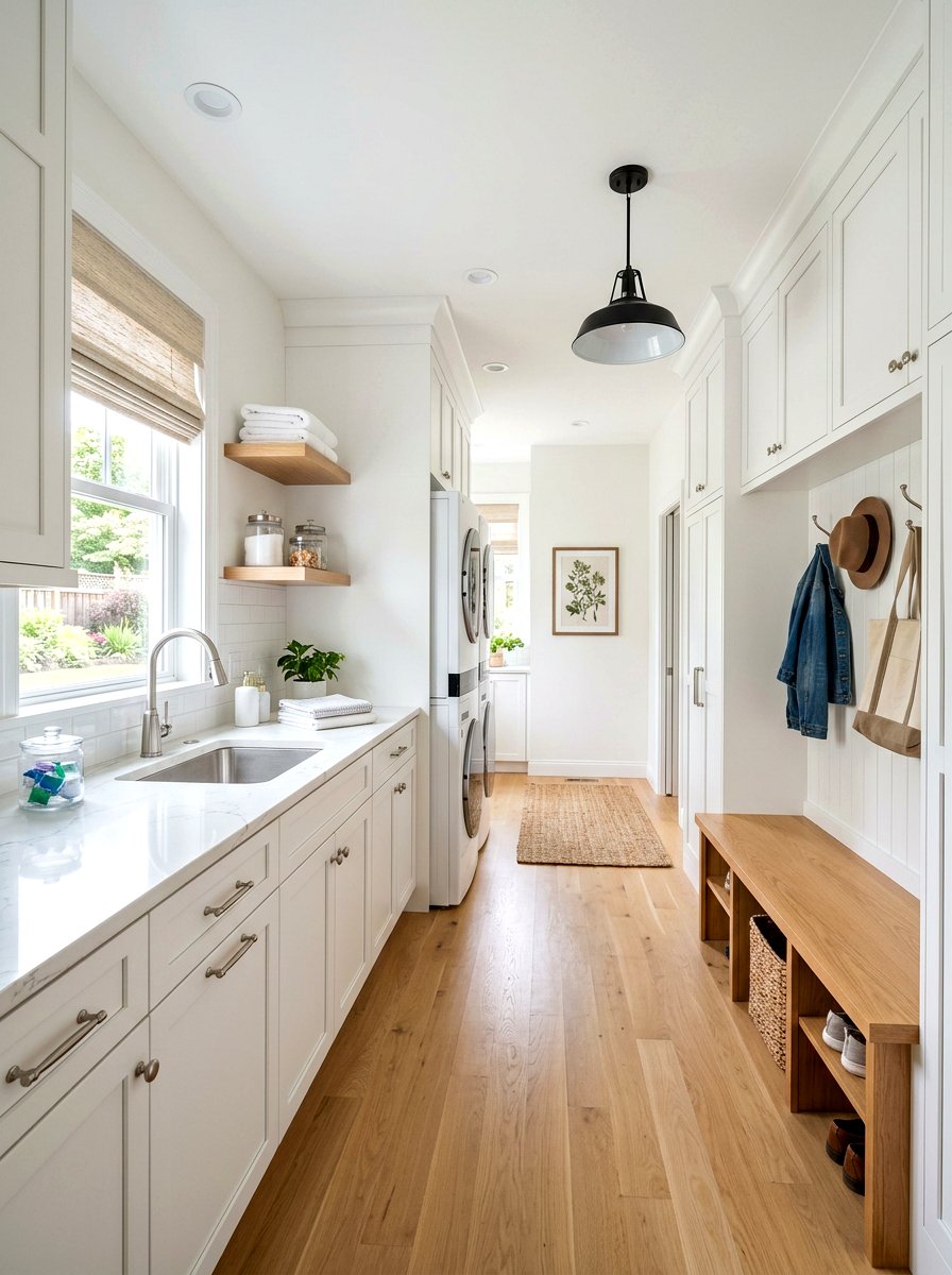 Mudroom laundry room combination - 30 designer mudroom ideas