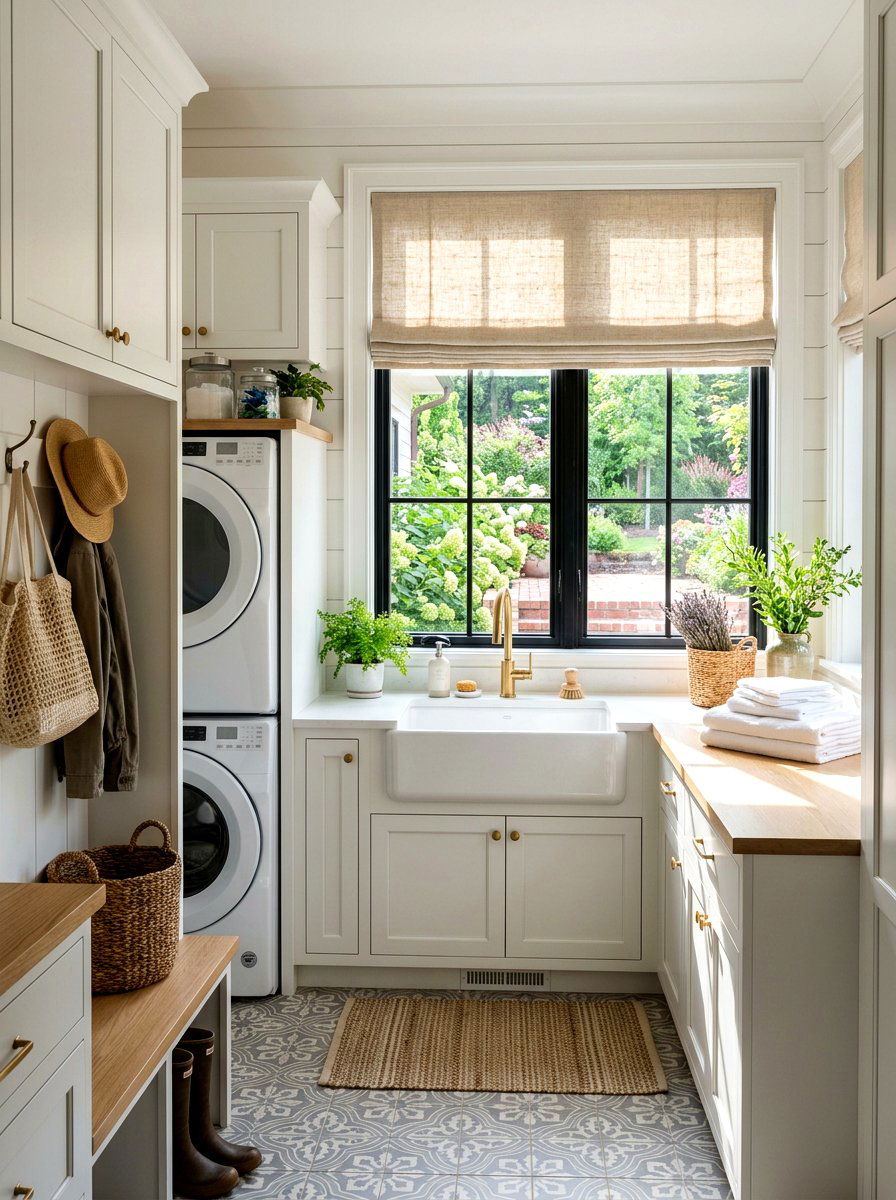 Mudroom laundry room window - 30 mudroom laundry room ideas