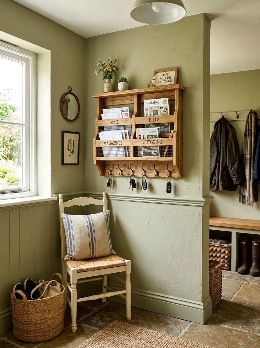 Mudroom mail organizer - 30 organizing a mudroom ideas