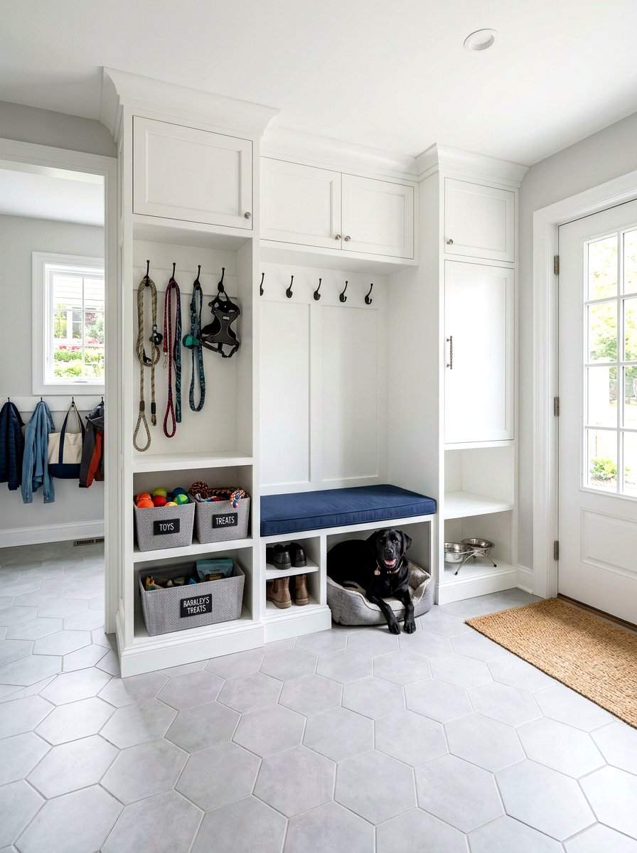 Mudroom pet locker - 30 pet room ideas