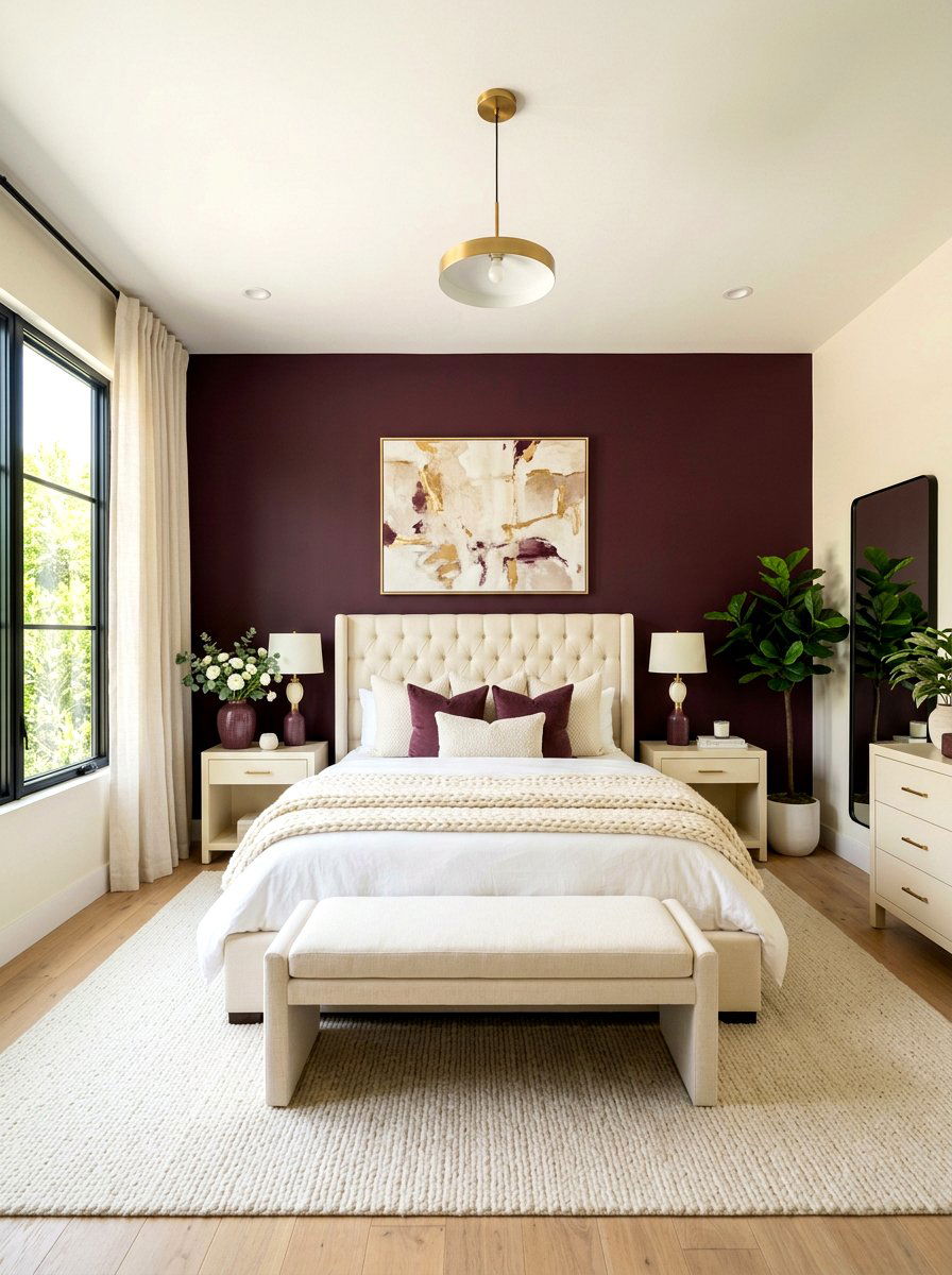 Mulberry and Cream Decor - 30 mulberry bedroom decor ideas