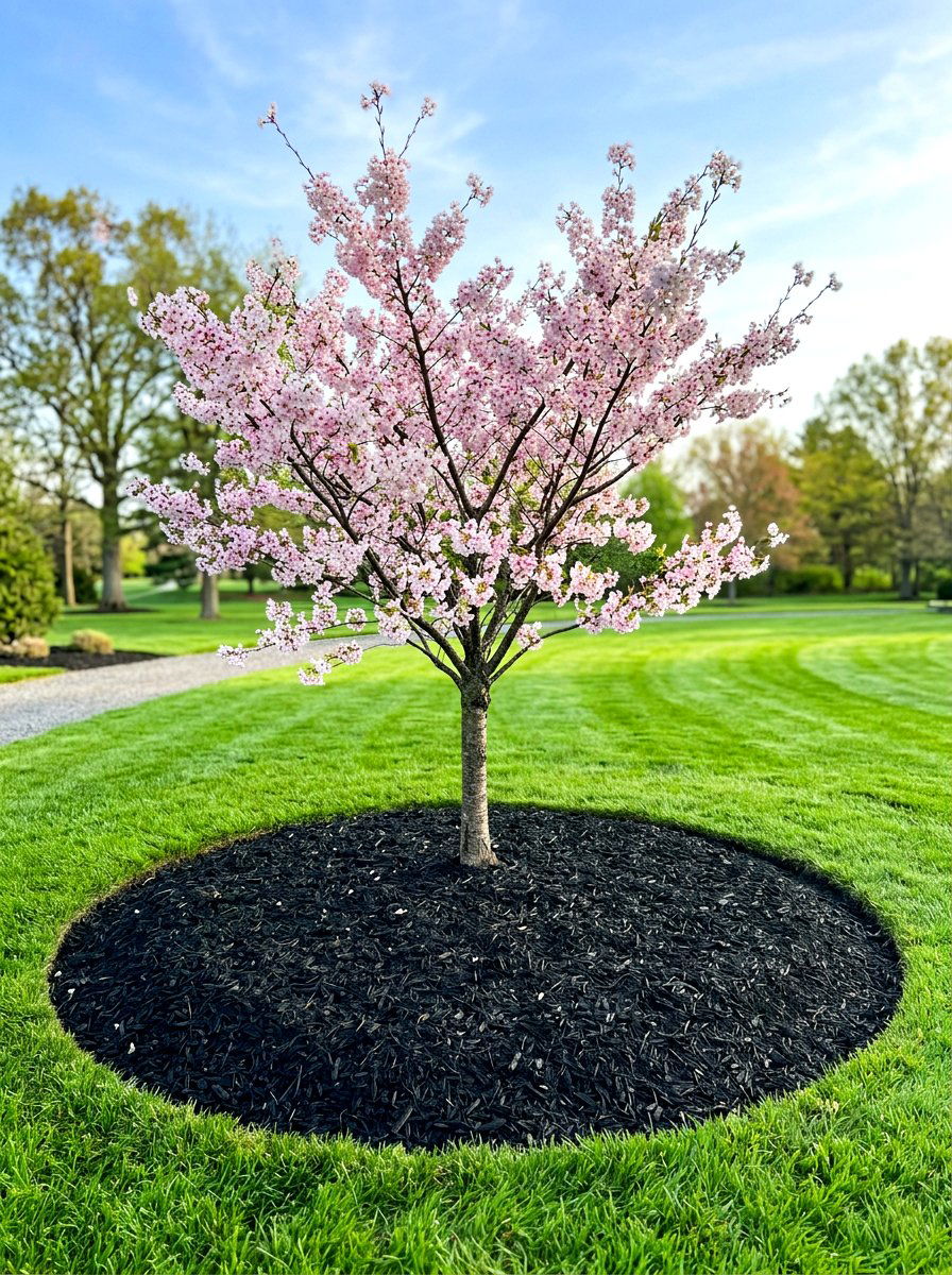 Mulch Bed Landscape - 30 tree border landscaping ideas