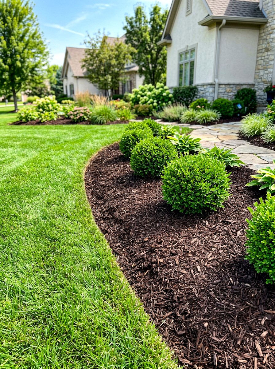 Mulch Border Landscape - 30 front yard border ideas