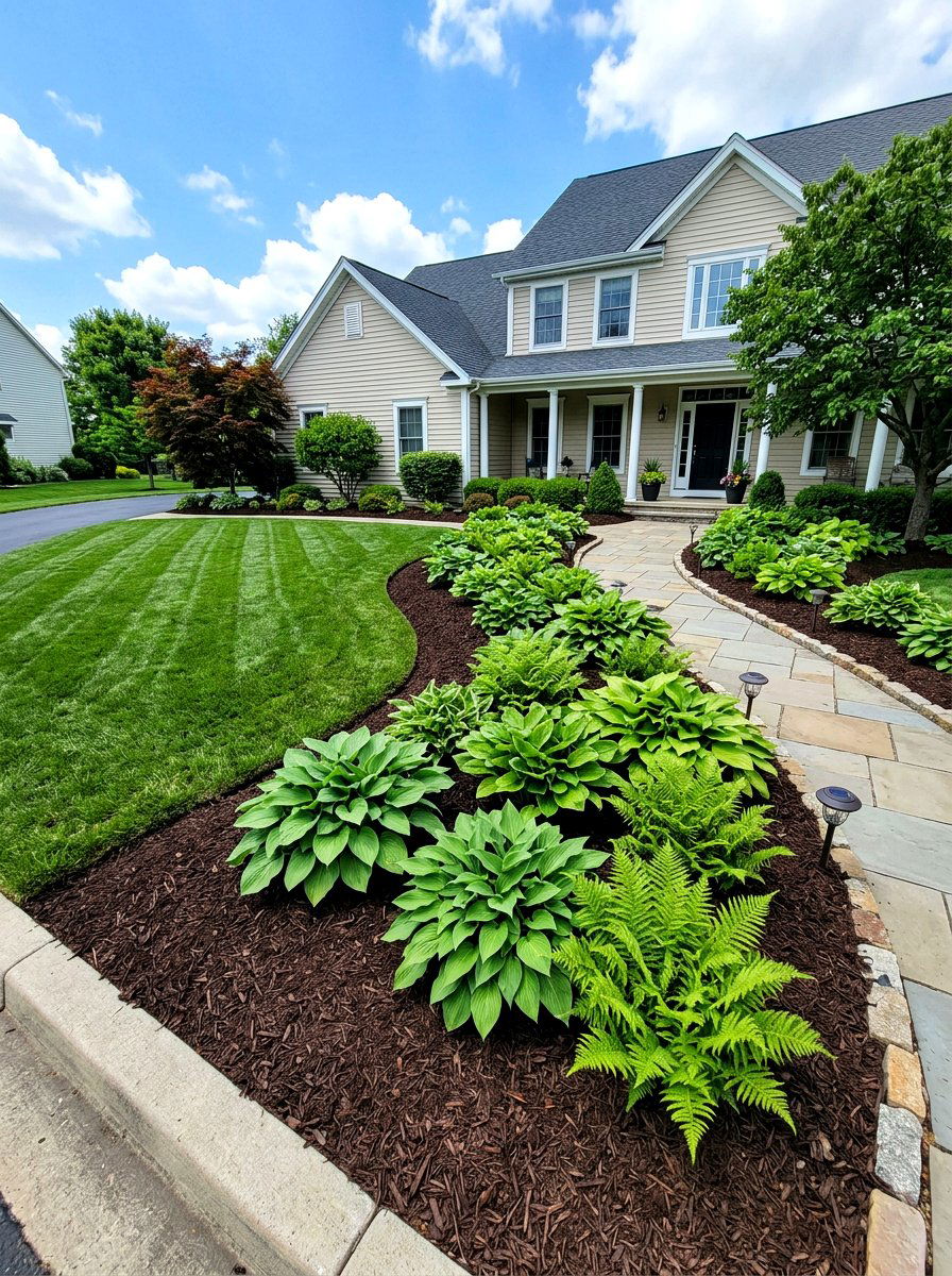 Mulch Flower Bed - 30 low maintenance landscaping ideas