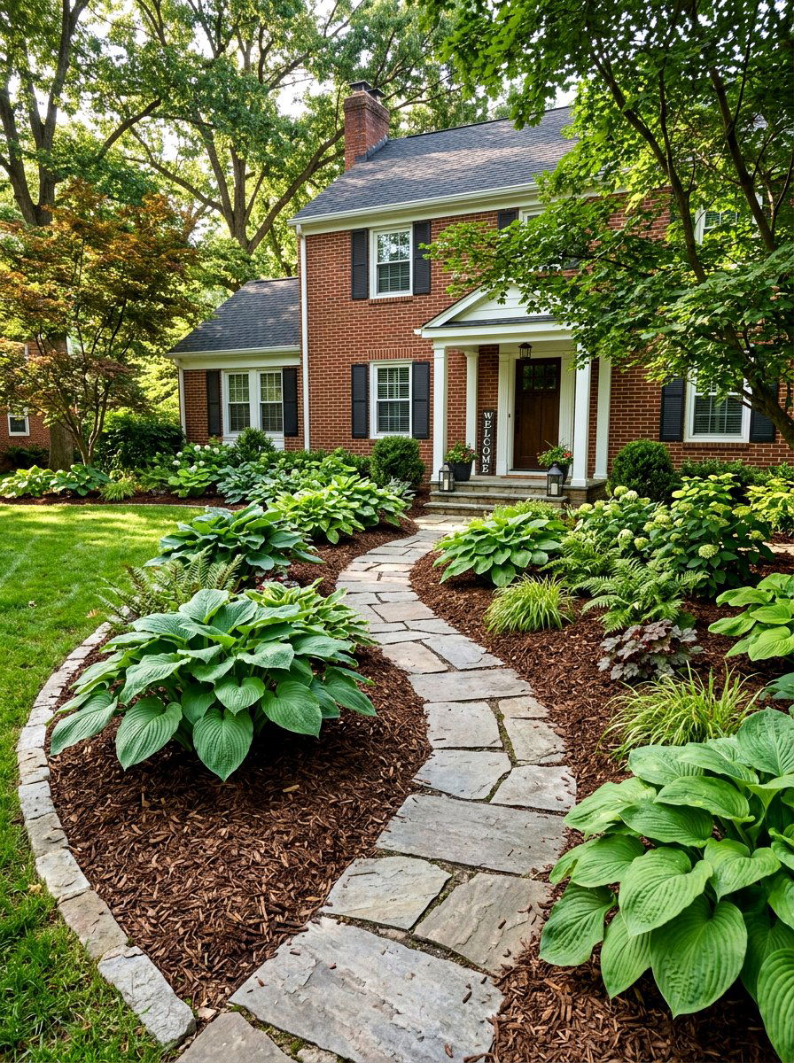 Mulch Ground Cover - 30 no mow front yard ideas