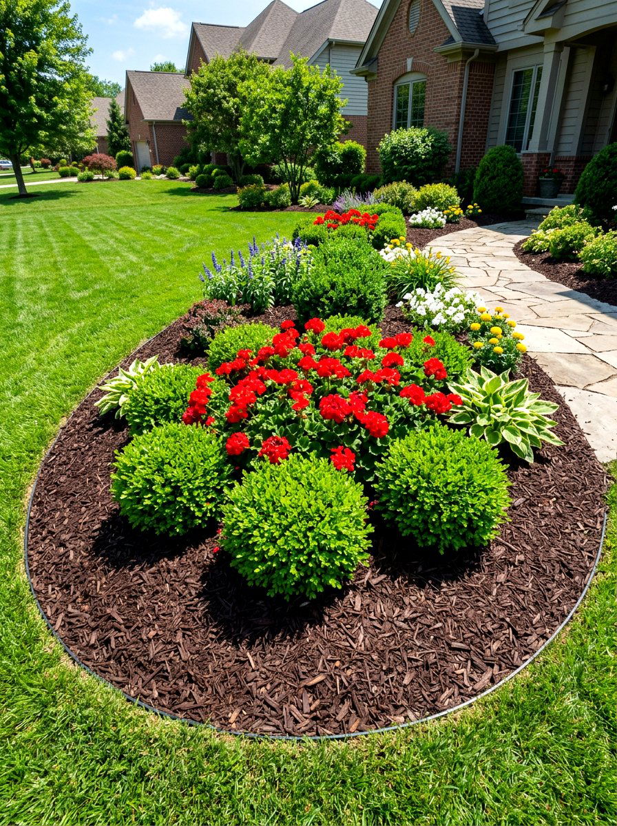Mulch Landscape Flower Bed - 30 budget flower bed ideas