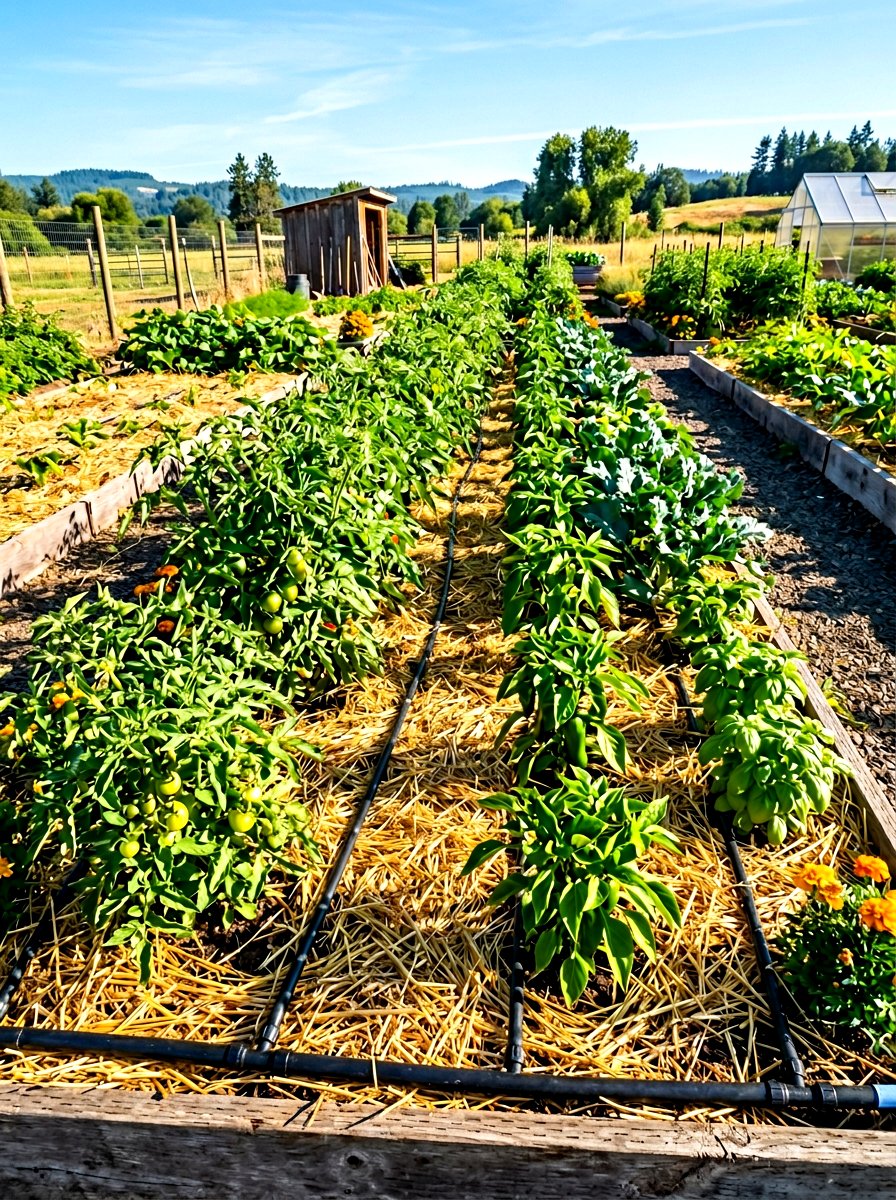 Mulched drip system - 30 raised bed irrigation ideas