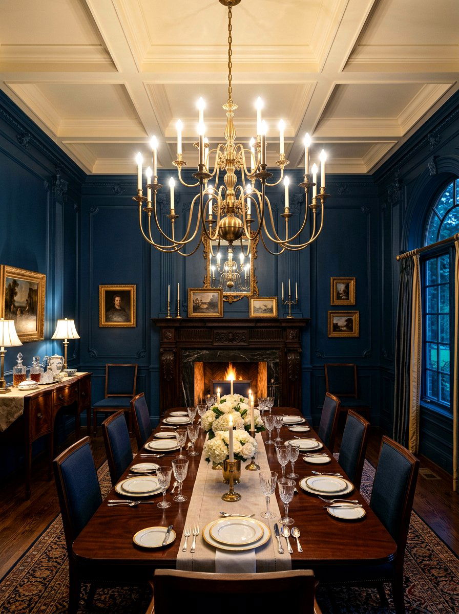 Multi Arm Brass Dining Room - 30 sculptural lighting dining room ideas
