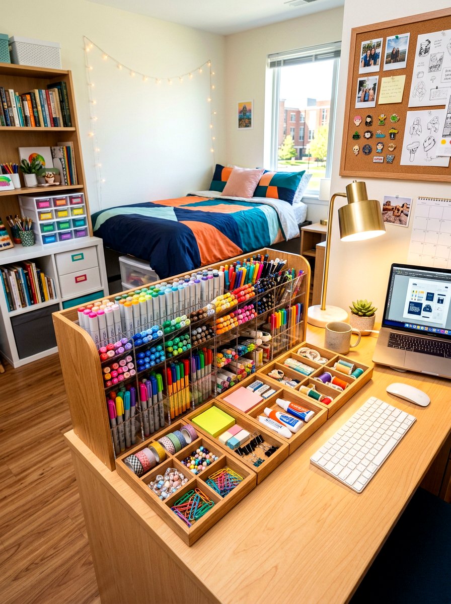 Multi Compartment Organizers - 30 dorm storage under bed ideas