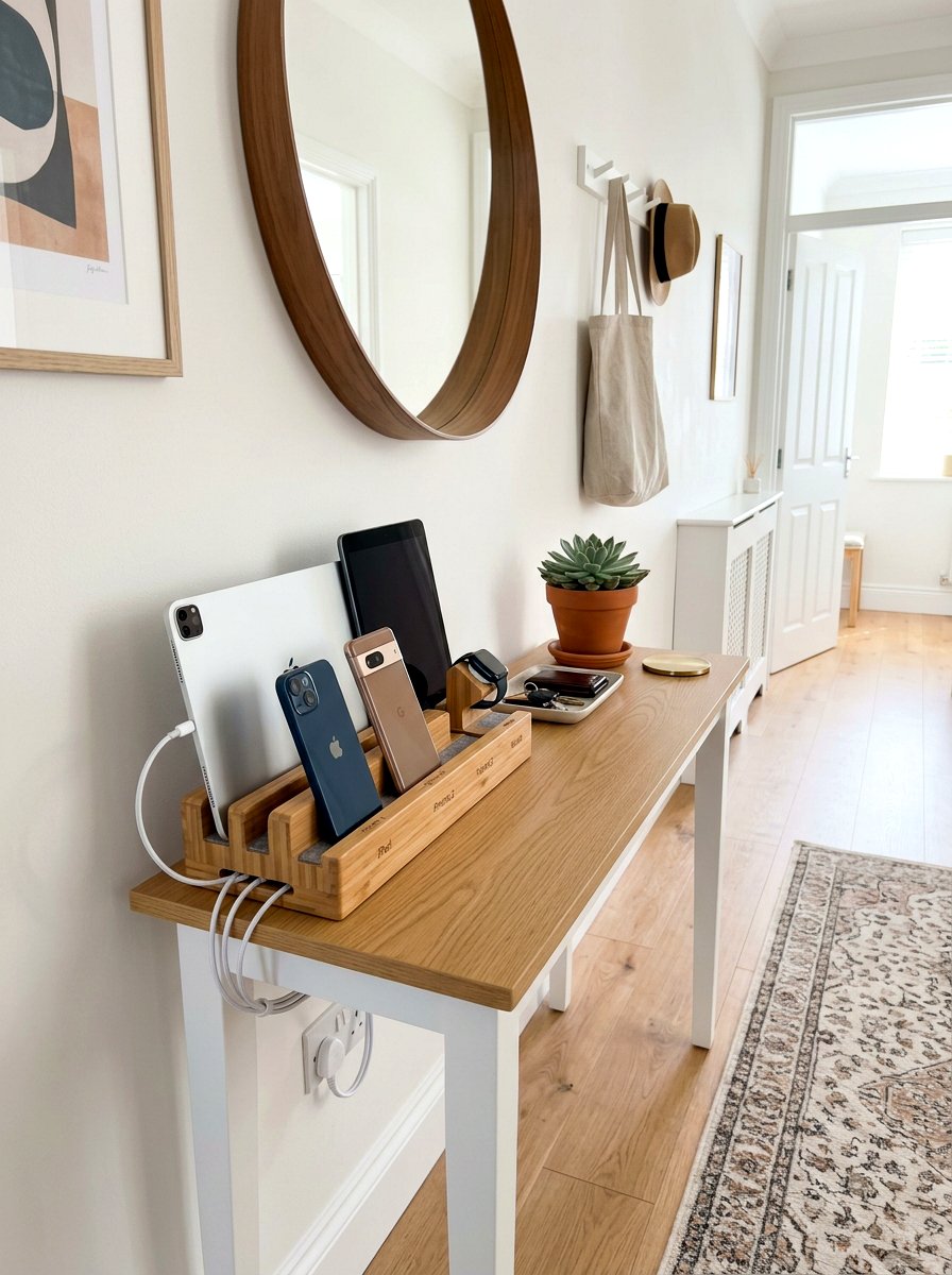 30 Charging Station Entryway Ideas to Keep Cords Hidden