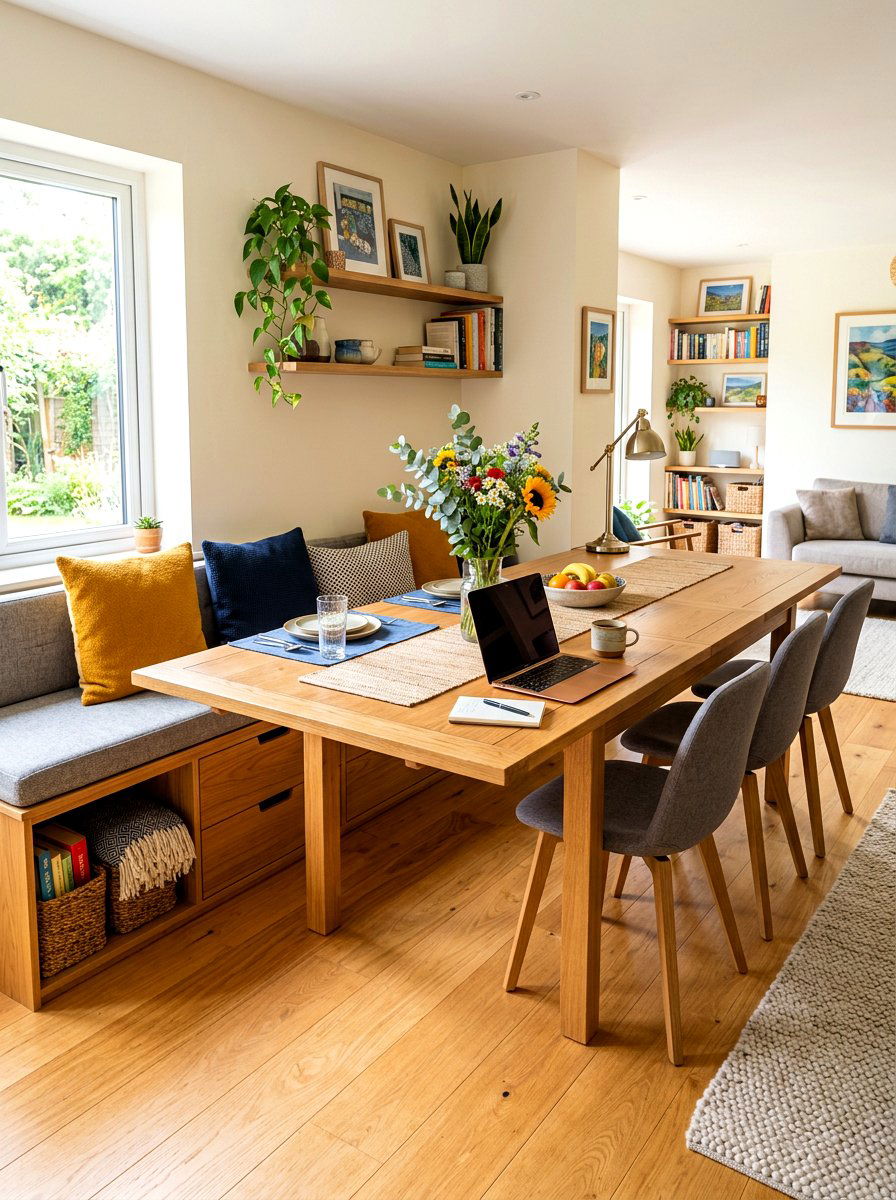 Multi Functional Dining Area - 30 open plan dining room ideas