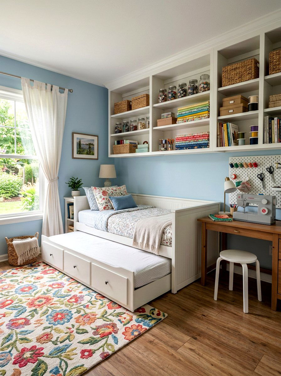 Multi Functional Guest Room - 30 trundle guest room ideas