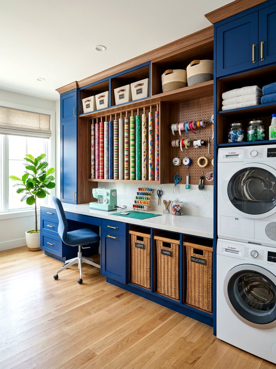 Multi Functional Laundry Room Station - 30 folding station laundry ideas