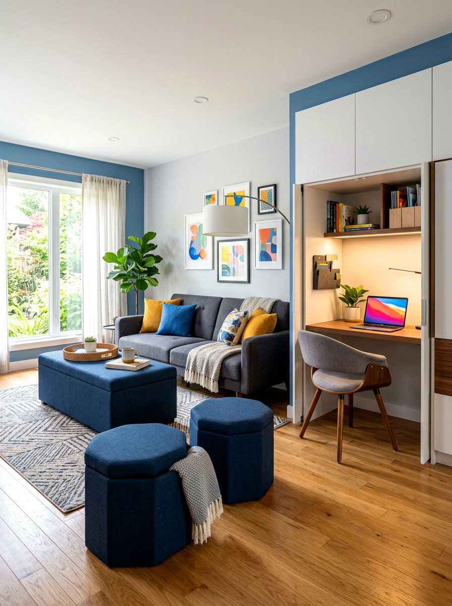 Multi Functional Living Room - 30 apartment living room ideas