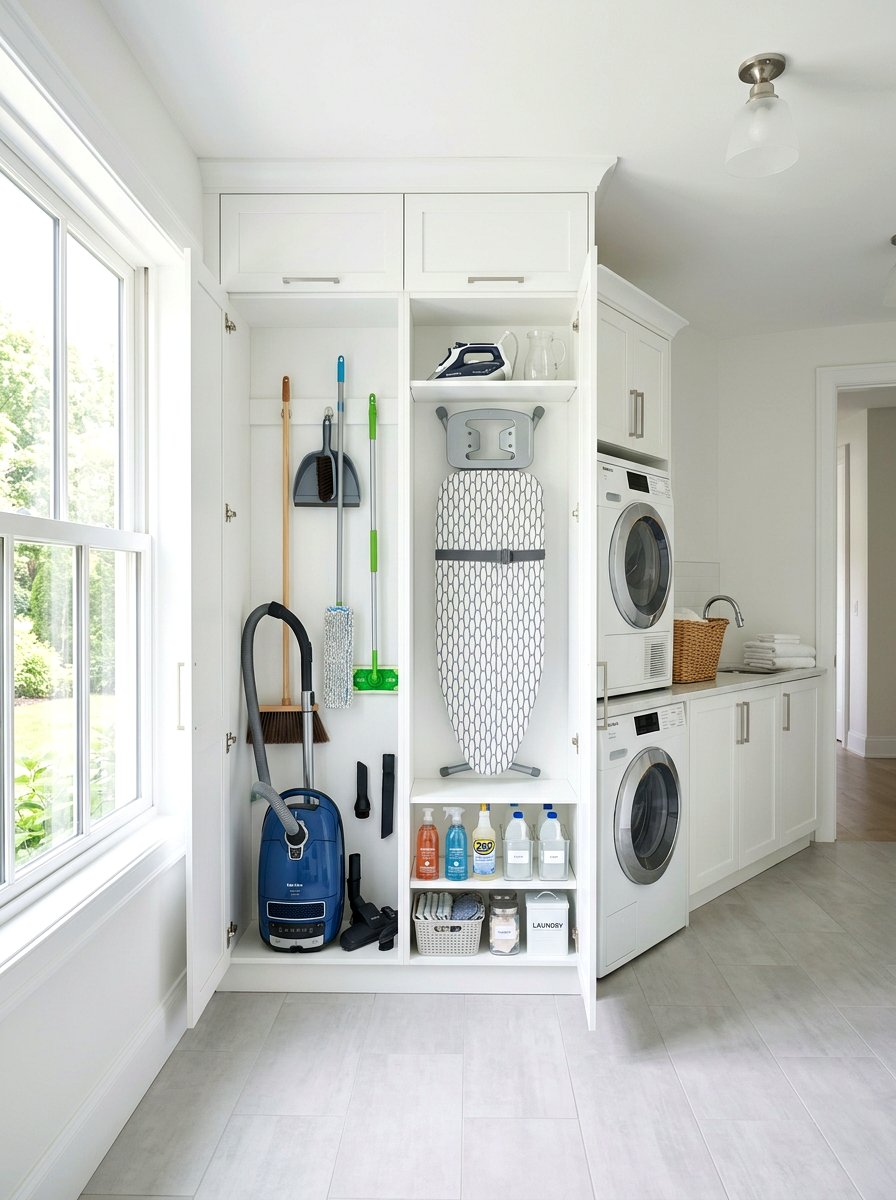 Multi Functional Utility Hub Cabinet - 30 tall broom cabinet ideas