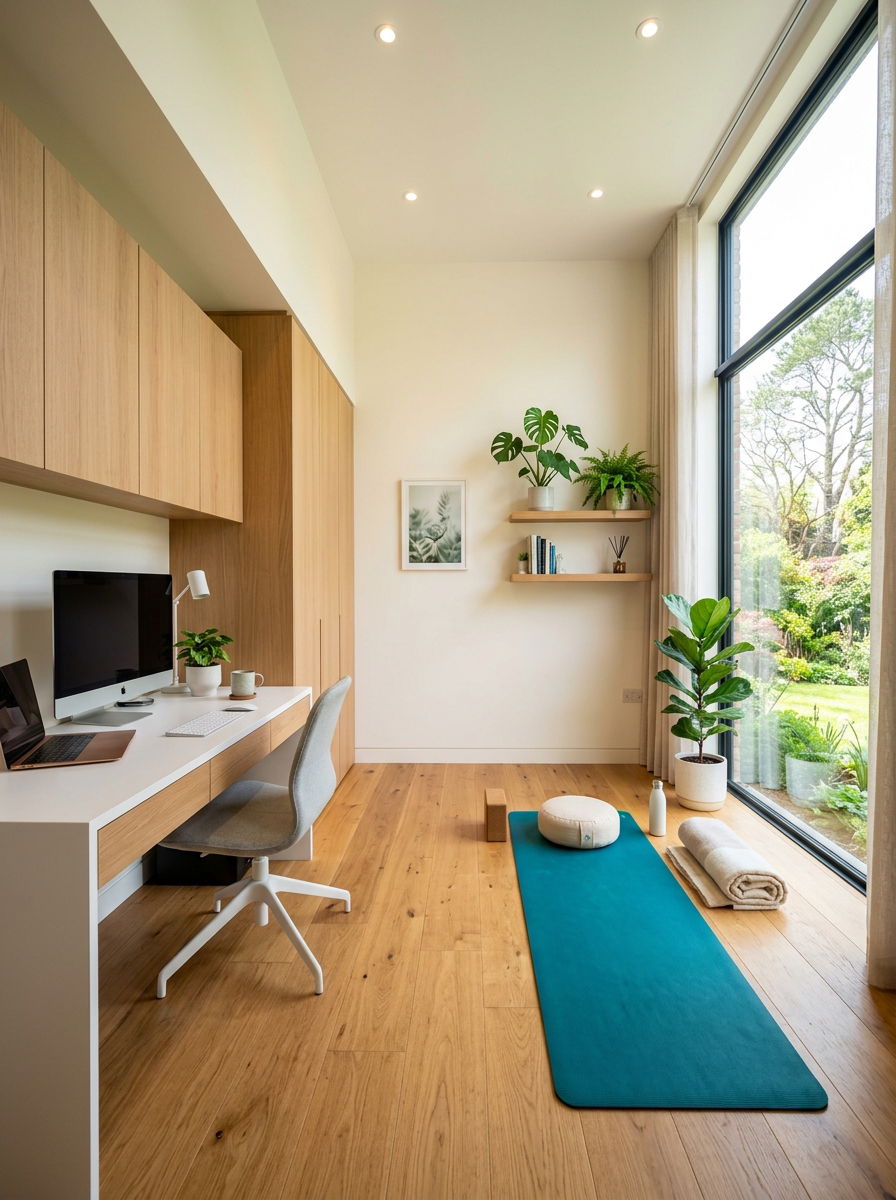 Multi Functional Yoga Room - 30 yoga studio home ideas