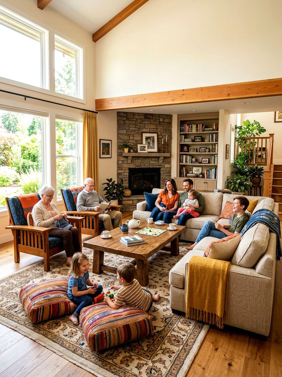 Multi Generational Family Room - 30 Thanksgiving hosting room ideas