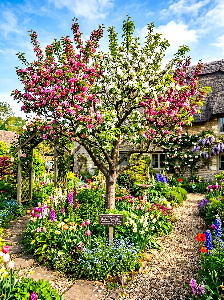 Multi Grafted Fruit Tree Garden - 30 orchard backyard ideas