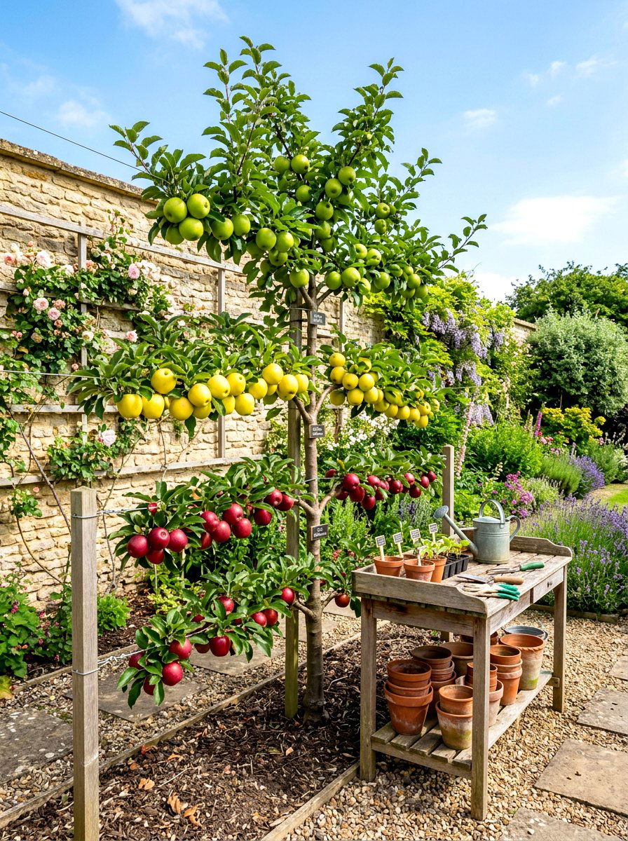Multi Grafted Fruit Tree - 30 espalier fruit tree wall ideas