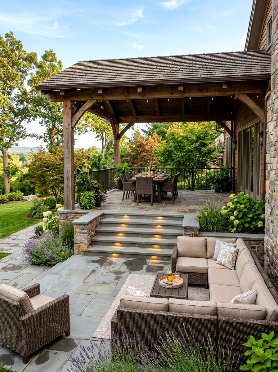 Multi Level Covered Patio - 30 all weather patio ideas