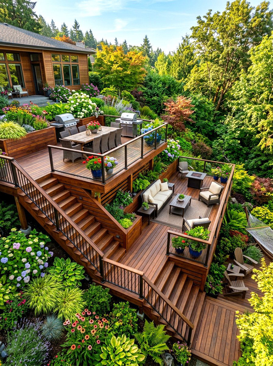 Multi Level Deck - 30 modern deck ideas