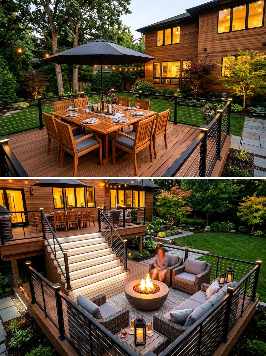 Multi Level Deck Layout - 30 deck makeover ideas