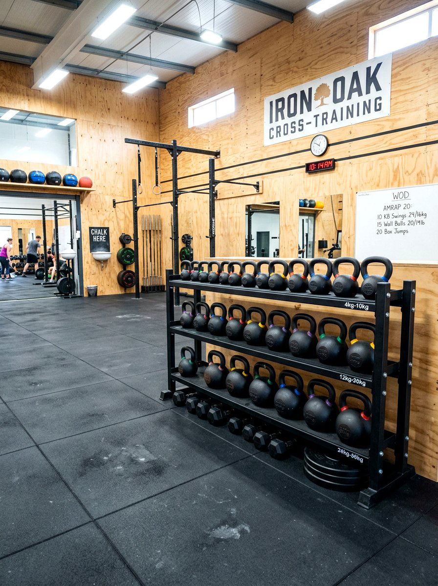 Multi Level Kettlebell Rack - 30 dumbbell storage ideas