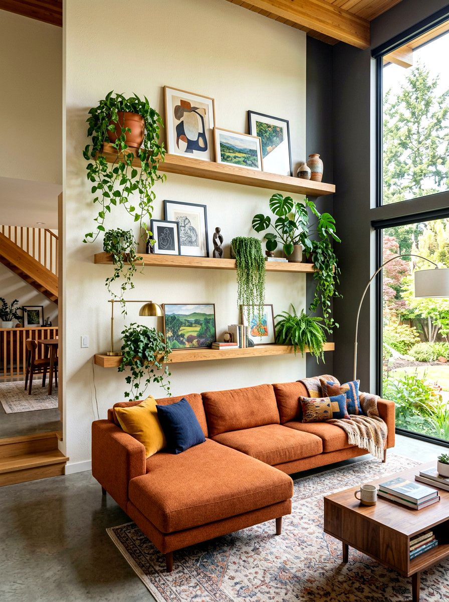 Multi Level Ledge - 30 gallery ledge wall ideas