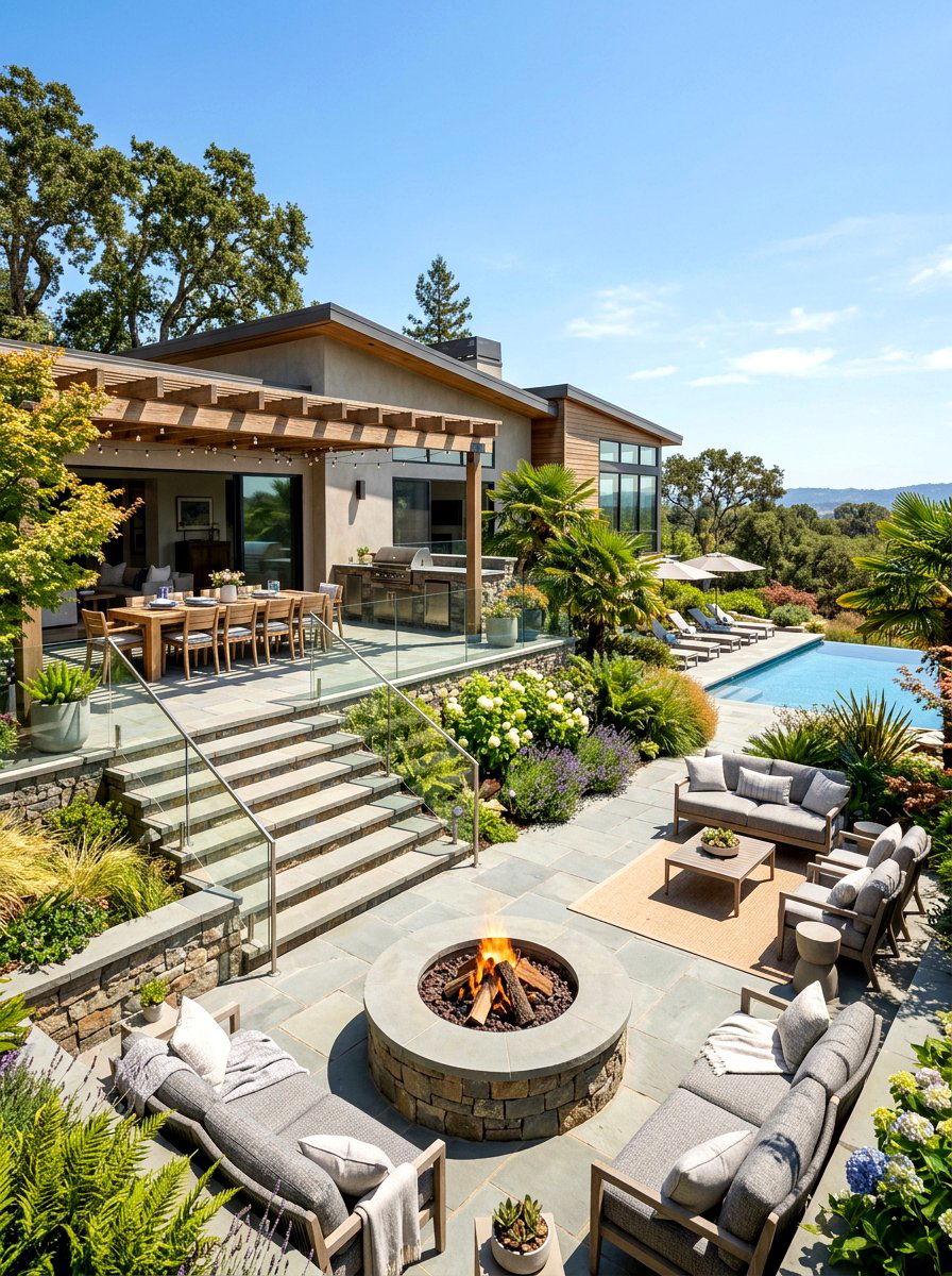 Multi Level Patio - 30 resort patio ideas
