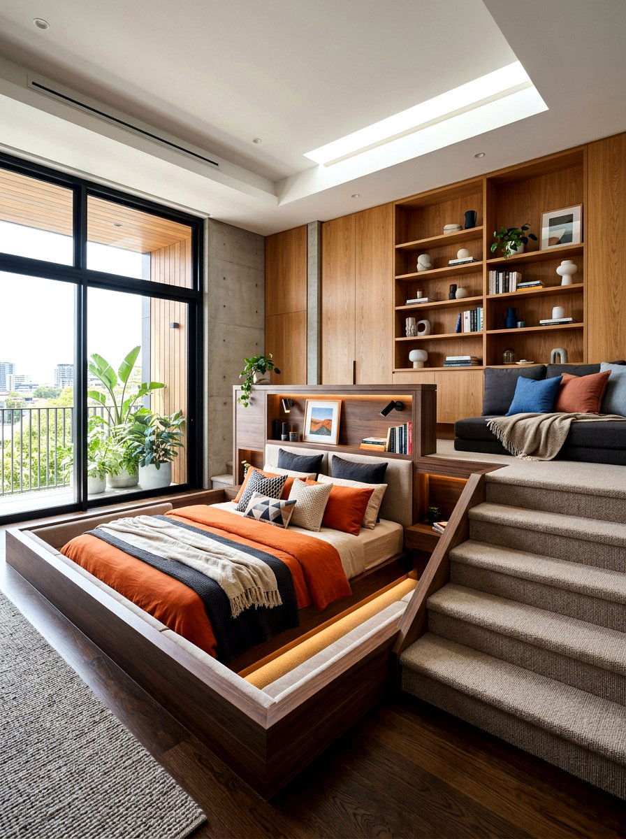 Multi Level Patio With Sunken Seating - 30 pit sofa patio ideas