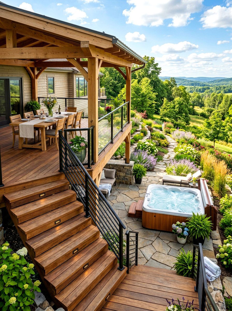 Multi Level Pavilion - 30 outdoor retreat pavilion ideas