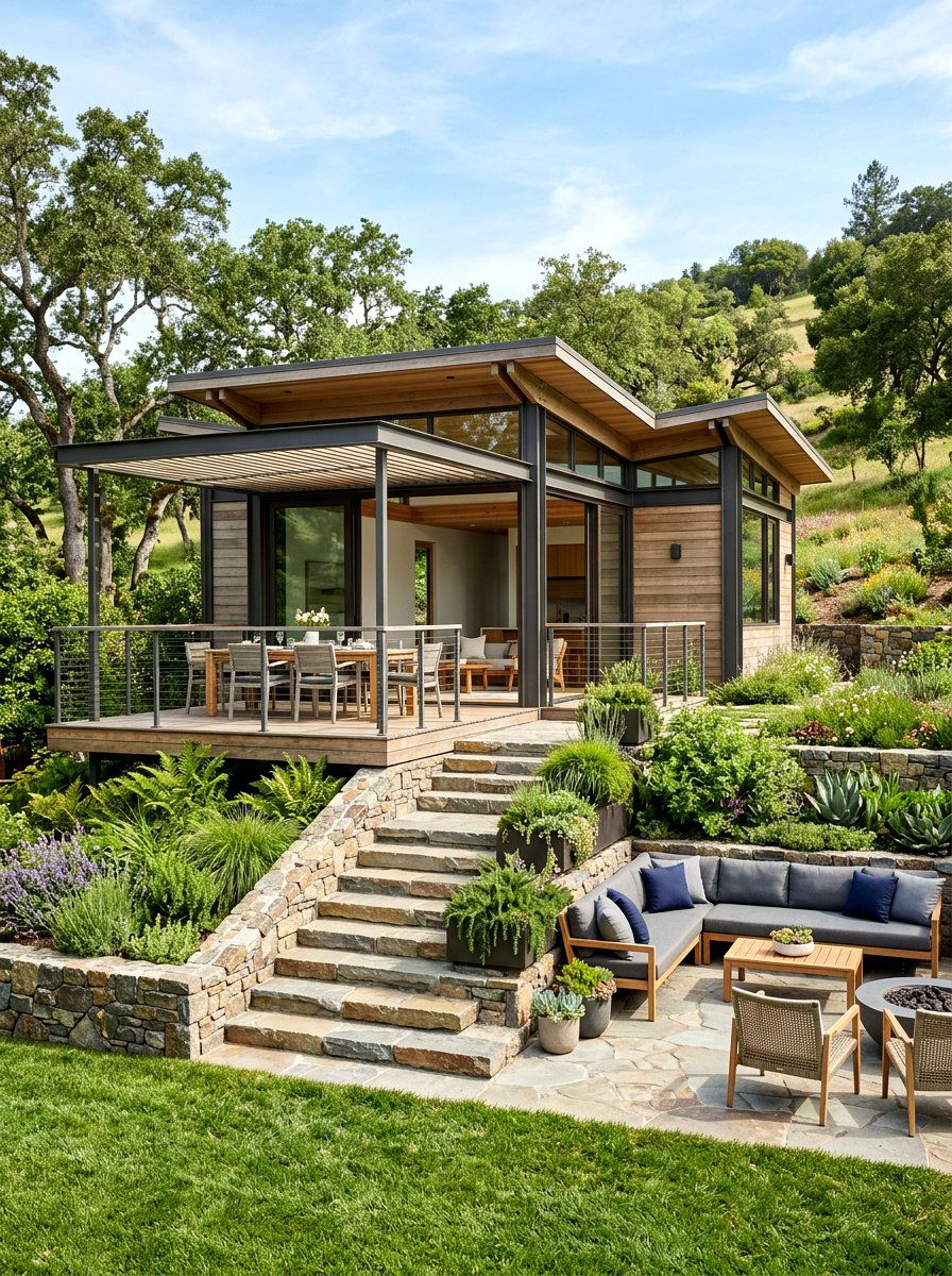 Multi Level Pavilion - 30 porch pavilion ideas