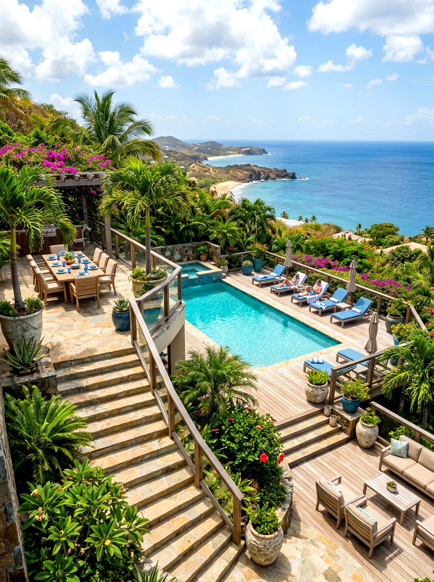 Multi Level Pool Deck - 30 pool deck ideas